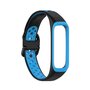 Siliconen band 2 kleurig - Zwart / blauw - Samsung Galaxy Watch Fit 2