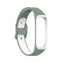 Siliconen band 2 kleurig - Groen / wit - Samsung Galaxy Watch Fit 2