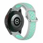 Siliconen sportbandje met gesp - Grijs + turquoise - Huawei Watch 4 (pro) / 3 (pro) / Ultimate