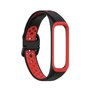 Siliconen band 2 kleurig - Zwart / rood - Samsung Galaxy Fit 2