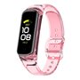 Doorzichtige TPU band (zon verkleurend) - Transparant roze - Samsung Galaxy Fit 2