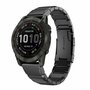 Stainless steel schakelband - Zwart - Garmin Instinct E - 40mm