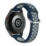 Siliconen sportbandje met gesp - Grijs + donkerblauw - Huawei Watch GT 5 (Pro) / GT 4 / GT 3 / GT 2 - 46mm