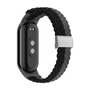 Braided nylon bandje - Zwart met grijs - Xiaomi Smart Band 8 &amp; 9