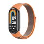 Sport loop nylon bandje - Oranje met grijs - Xiaomi Smart Band 8 &amp; 9