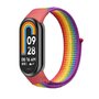 Sport loop nylon bandje - Regenboog - Xiaomi Smart Band 8 &amp; 9