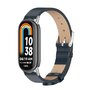 PU leren bandje - Donkerblauw - Xiaomi Smart Band 8 &amp; 9