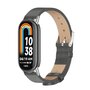 PU leren bandje - Grijs - Xiaomi Smart Band 8 &amp; 9