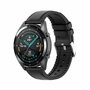 leer + siliconen bandje - Zwart - Xiaomi Watch 2 / Xiaomi Watch S1 / S2 / S3 / S4 / Mi Watch