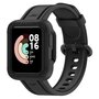 Siliconen sportband met case - Zwart - Xiaomi Redmi Watch 2 (Lite)