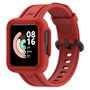 Siliconen sportband met case - Rood - Xiaomi Redmi Watch 2 (Lite)