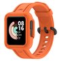 Siliconen sportband met case - Oranje - Xiaomi Redmi Watch 2 (Lite)