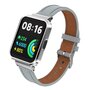 Leren band met case - Grijs - Xiaomi Redmi Watch 2 (Lite)