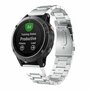 Stalen schakelband - Zilver - Garmin Tactix 8 - 51mm