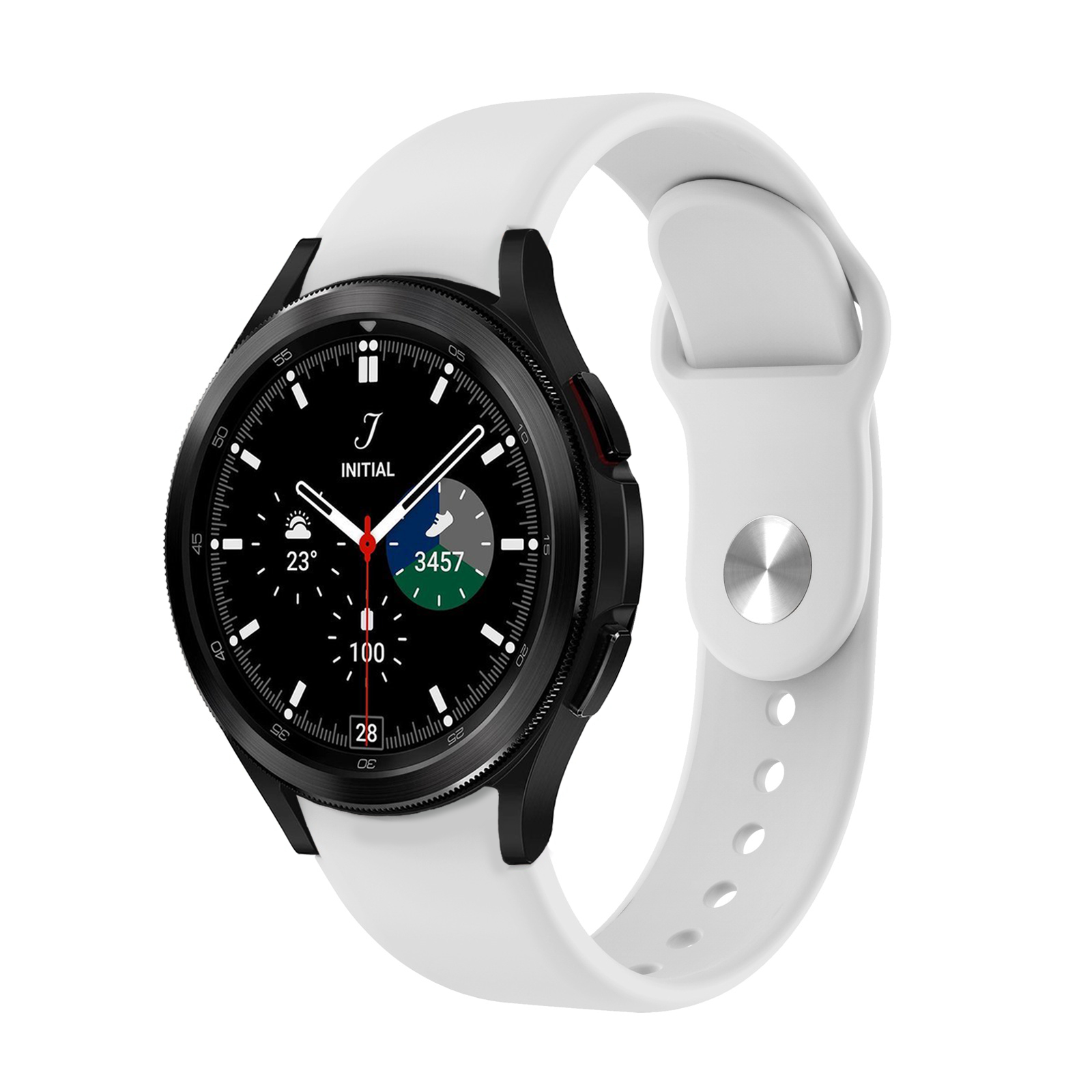 Samsung Galaxy Watch 4 Classic 42mm 46mm Sportbandje Wit