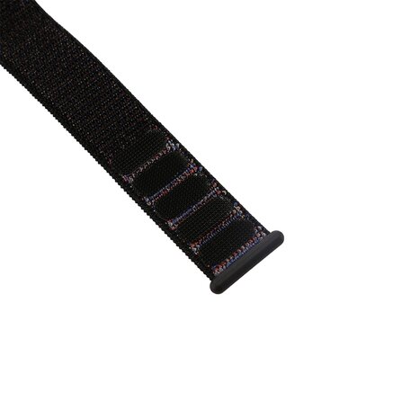 Sport Loop nylon bandje - Zwart / Oranje - Geschikt voor Apple Watch 38mm / 40mm / 41mm