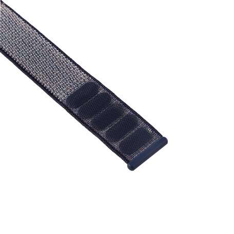 Sport Loop nylon bandje - Navy blauw - Geschikt voor Apple Watch 42mm / 44mm / 45mm / 49mm