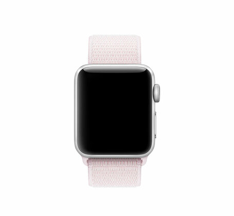 Sport Loop nylon bandje - Zacht roze - Geschikt voor Apple Watch 44mm / 45mm / 46mm / 49mm