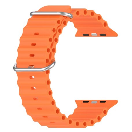 Ocean bandje - Oranje - Geschikt voor Apple Watch 38mm / 40mm / 41mm / 42mm