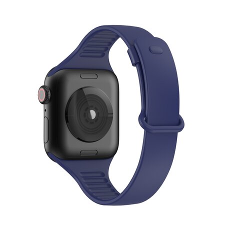 TPU Slim Fit bandje - Donkerblauw - Geschikt voor Apple Watch 38mm / 40mm / 41mm / 42mm