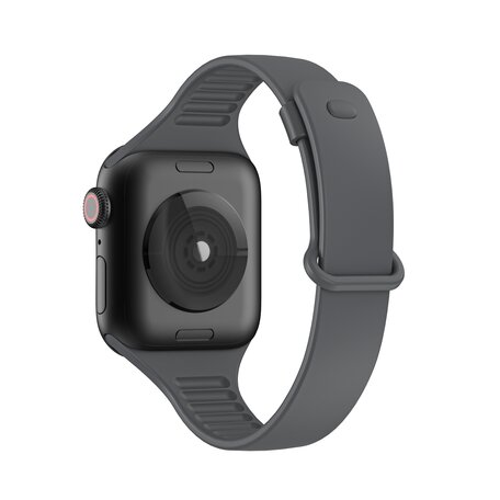 TPU Slim Fit bandje - Space Grey - Geschikt voor Apple Watch 38mm / 40mm / 41mm / 42mm