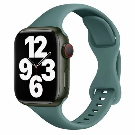 Sportbandje Slim Fit - Groen - Geschikt voor Apple Watch 38mm / 40mm / 41mm / 42mm