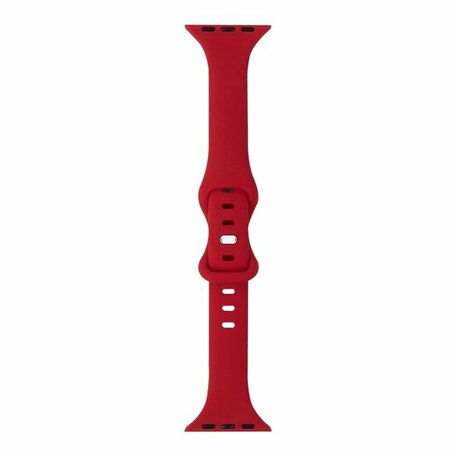 Sportbandje Slim Fit - Rood - Geschikt voor Apple Watch 38mm / 40mm / 41mm / 42mm