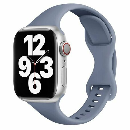 Sportbandje Slim Fit - Grijsblauw - Geschikt voor Apple Watch 44mm / 45mm / 46mm / 49mm