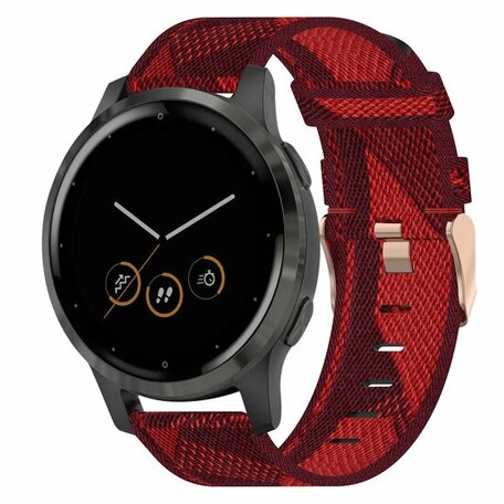 Huawei Watch GT 4 - 41mm - Canvas nylon bandje - Rood