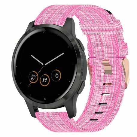 Huawei Watch GT 4 - 41mm - Canvas nylon bandje - Roze