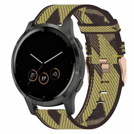 Huawei Watch GT 4 - 41mm - Canvas nylon bandje - Geel