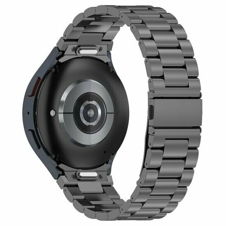 Stalen band met aansluitknop  - Space Grey - Samsung Galaxy watch 7 - 40mm & 44mm