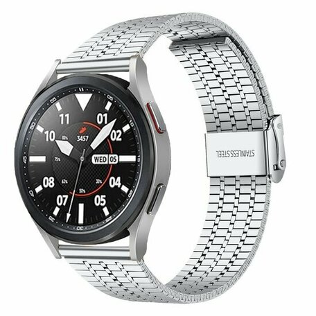 Stalen bandje - Zilver - Samsung Galaxy watch 7 - 40mm & 44mm