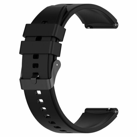 Siliconen gesp bandje - Zwart - Samsung Galaxy watch 7 - 40mm & 44mm