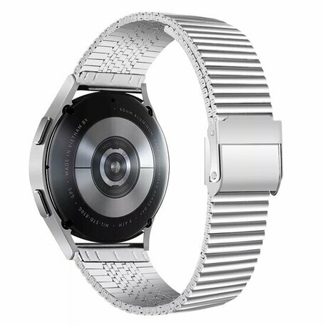 Stalen RVS bandje - Zilver - Samsung Galaxy watch 7 - 40mm & 44mm