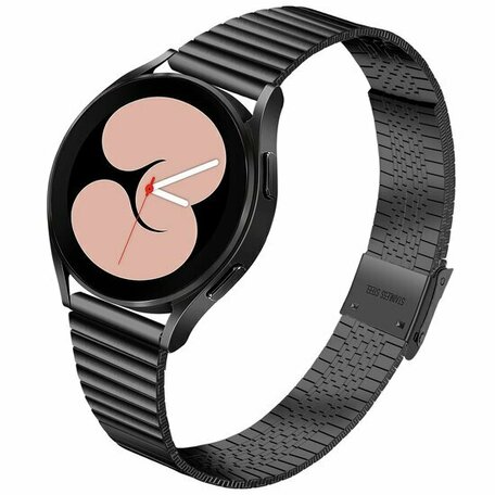 Stalen RVS bandje - Zwart - Samsung Galaxy watch 7 - 40mm & 44mm