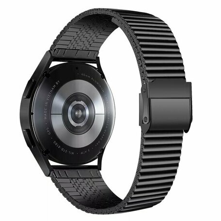 Stalen RVS bandje - Zwart - Samsung Galaxy watch 7 - 40mm & 44mm