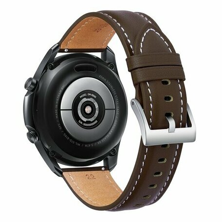 Premium Leather bandje - Donkerbruin - Samsung Galaxy watch 7 - 40mm & 44mm