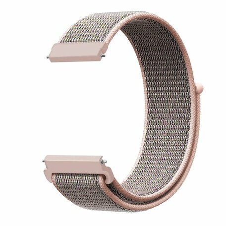 Sport Loop nylon bandje - Zand roze - Samsung Galaxy watch 7 - 40mm / 44mm