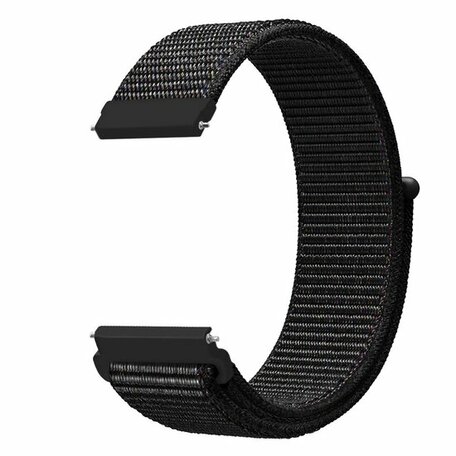 Sport Loop nylon bandje - Zwart gemêleerd - Samsung Galaxy watch 7 - 40mm / 44mm