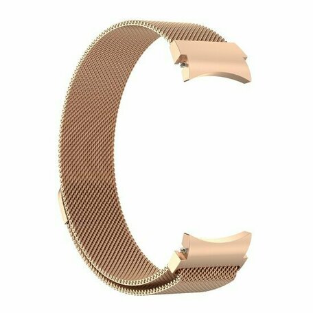 Samsung Galaxy watch 7 - 40mm / 44mm - Milanese bandje (ronde connector) - Champagne goud