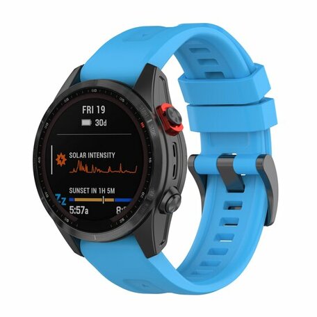 Siliconen sportbandje - Blauw - Garmin Epix Pro Gen 2 (51mm) / Quatix 7X / 6X & Tactix 7 (pro)