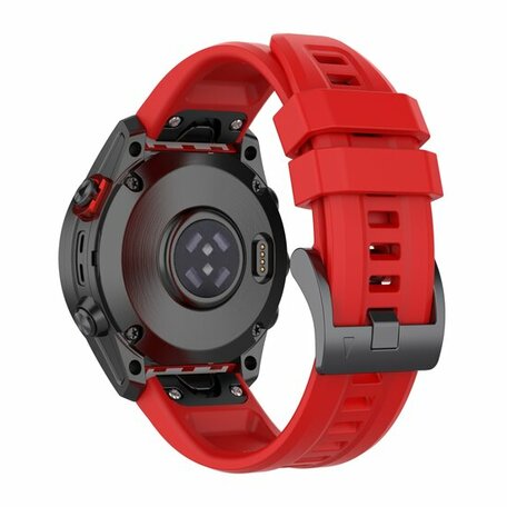 Siliconen sportbandje - Rood - Garmin Epix Pro Gen 2 (51mm) / Quatix 7X / 6X & Tactix 7 (pro)