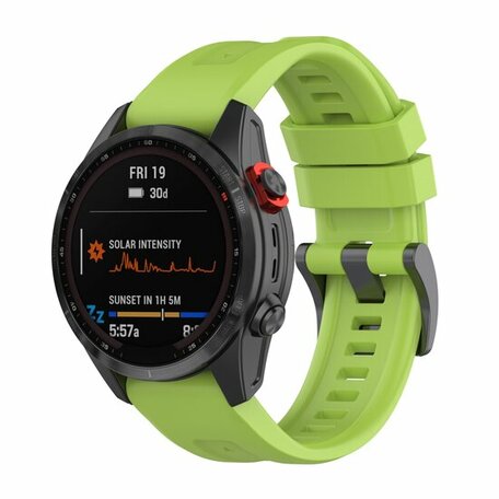 Siliconen sportbandje - Groen - Garmin Epix Pro Gen 2 (51mm) / Quatix 7X / 6X & Tactix 7 (pro)