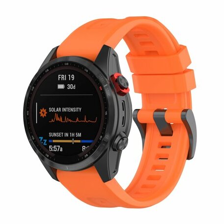 Siliconen sportbandje - Oranje - Garmin Epix Pro Gen 2 (51mm) / Quatix 7X / 6X & Tactix 7 (pro)