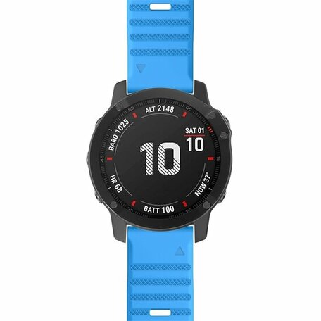 Siliconen bandje - Blauw - Garmin Epix Pro Gen 2 (51mm) / Quatix 7X / 6X & Tactix 7 (pro)