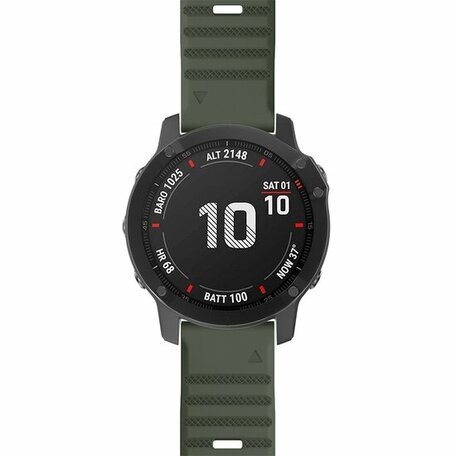 Siliconen bandje - Leger groen - Garmin Epix Pro Gen 2 (51mm) / Quatix 7X / 6X & Tactix 7 (pro)