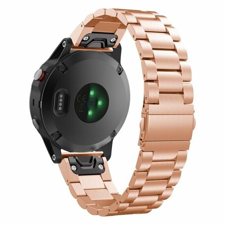 Stalen schakelband - Rosé goud - Garmin Epix Pro Gen 2 (51mm) / Quatix 7X / 6X & Tactix 7 (pro)