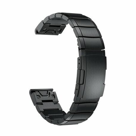 Stainless steel schakelband - Zwart - Garmin Epix Pro Gen 2 (51mm) / Quatix 7X / 6X & Tactix 7 (pro)