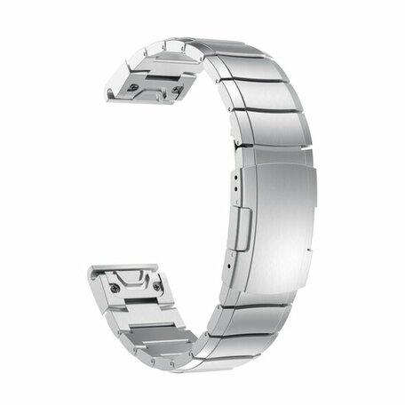 Stainless steel schakelband - Zilver - Garmin Epix Pro Gen 2 (51mm) / Quatix 7X / 6X & Tactix 7 (pro)